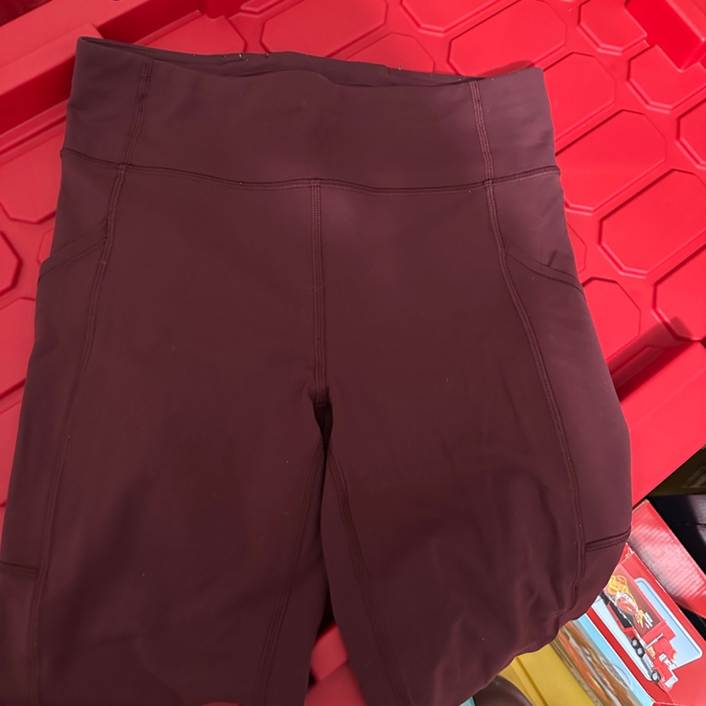 lululemon athletica Deep Red Leggings